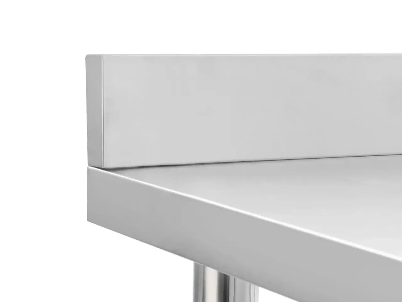 Billede 6 - Arbejdsbord til køkken med stænkplade 60×60×93 cm - rustfrit stål
