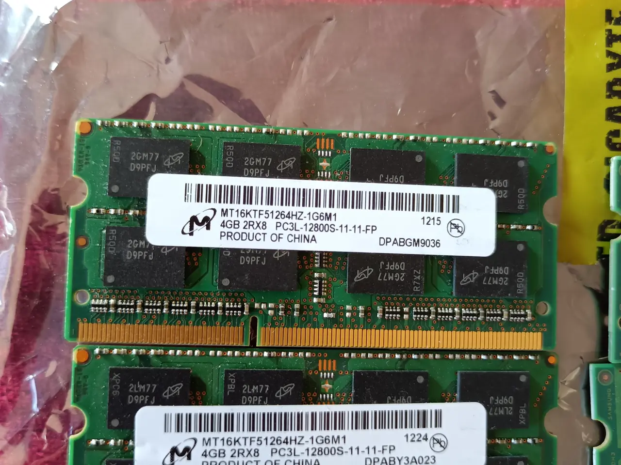 Billede 2 - 3 x 8gb notebook / bærbar ddr3 ram
