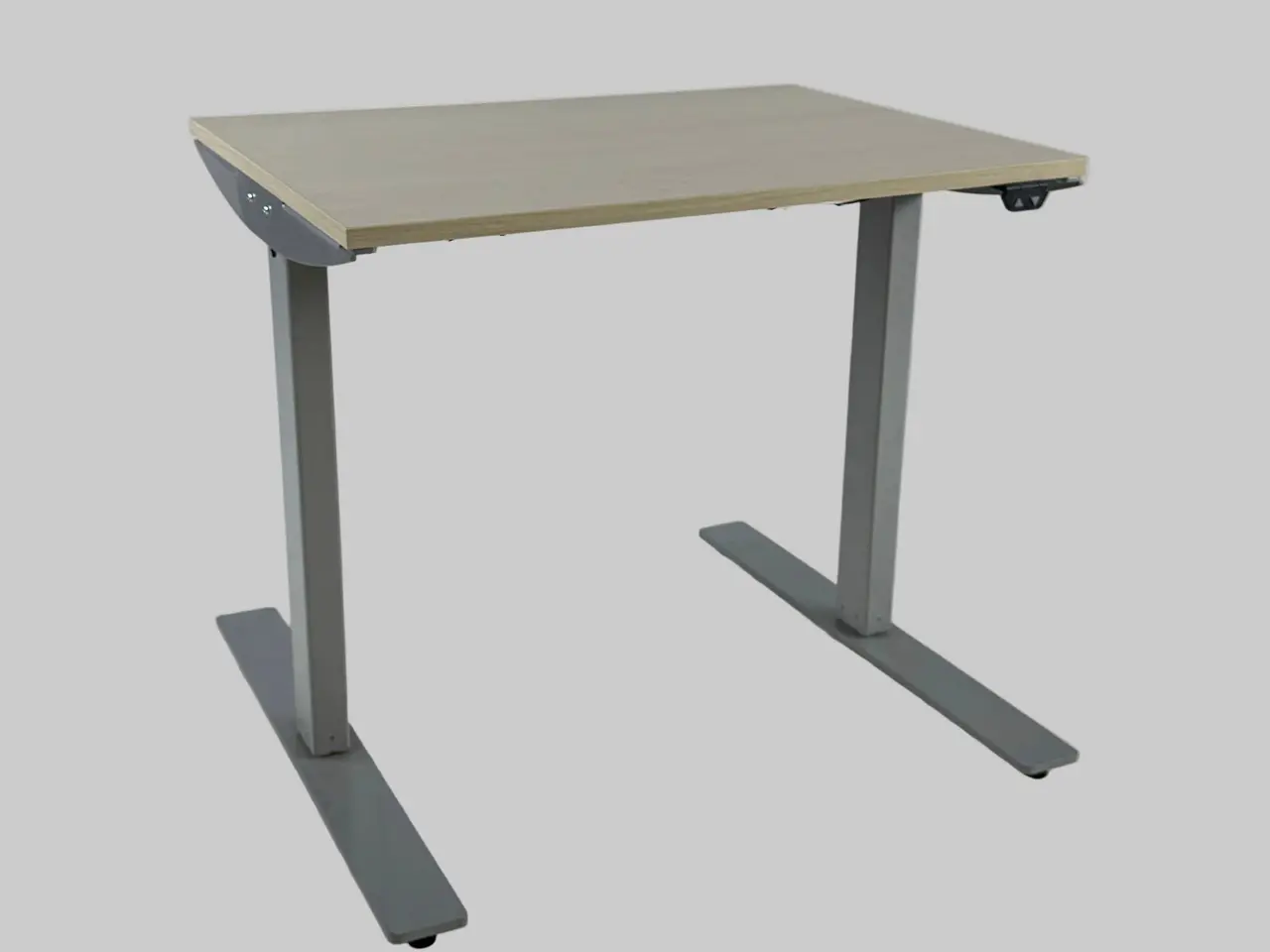 Billede 1 - Linak Hæve/sænkebord – Natur/Grå Stel 100x60cm