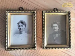 2 antikke og meget smukke billedrammer