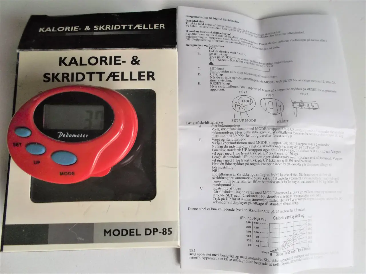 Billede 1 - Kalorie- & skridttæller DP-85