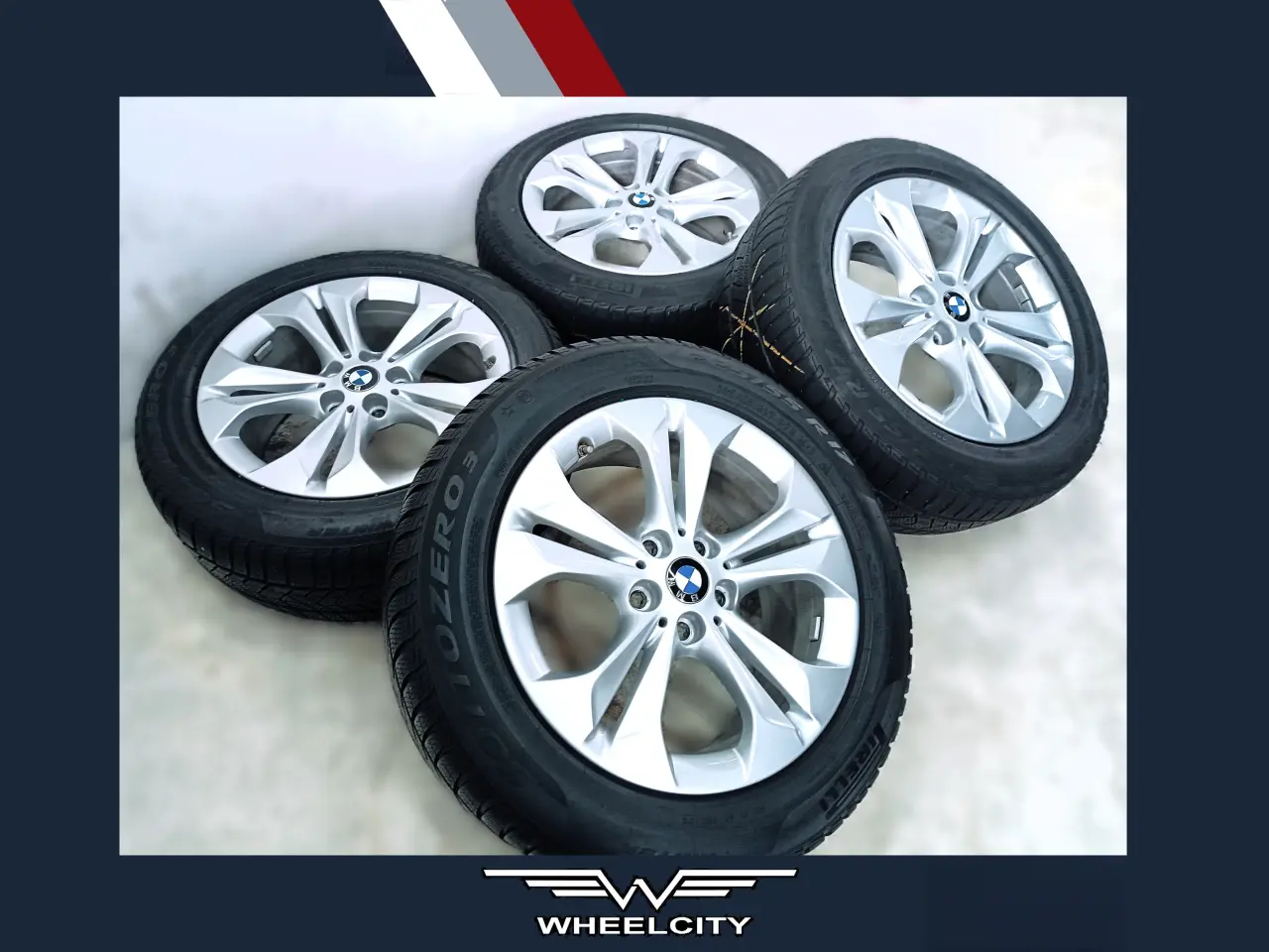 Billede 1 - 5x112 17" ET52 nav 66,6ø BMW vintersæt inkl.TPMS