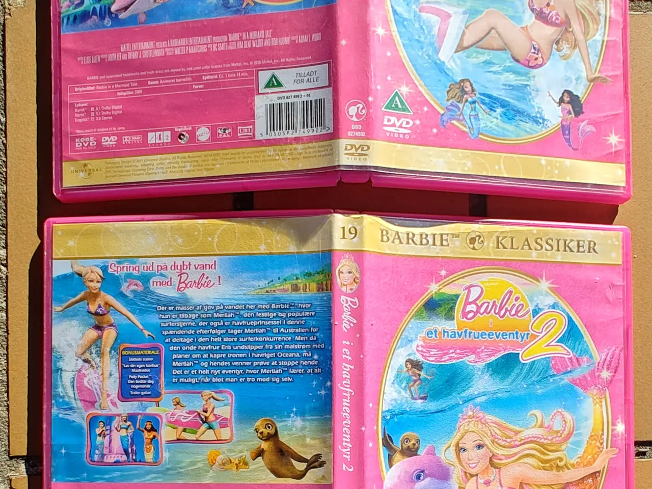 Billede 1 - Barbie et havfrueeventyr 1 & 2 DVD - Havfrue
