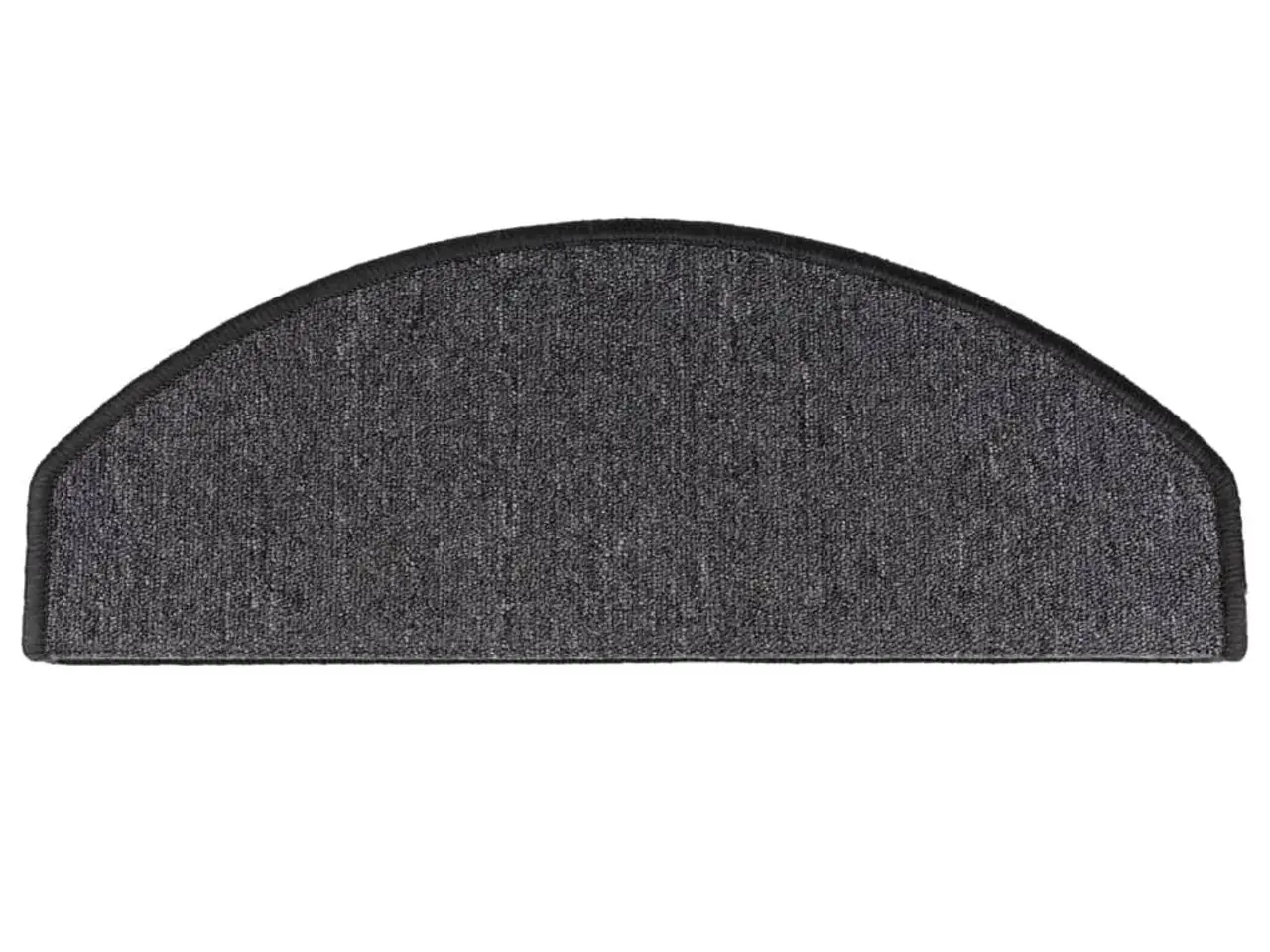 Billede 6 - Trappemåtter halvrunde - 15 stk., 65×24×4 cm, antracit