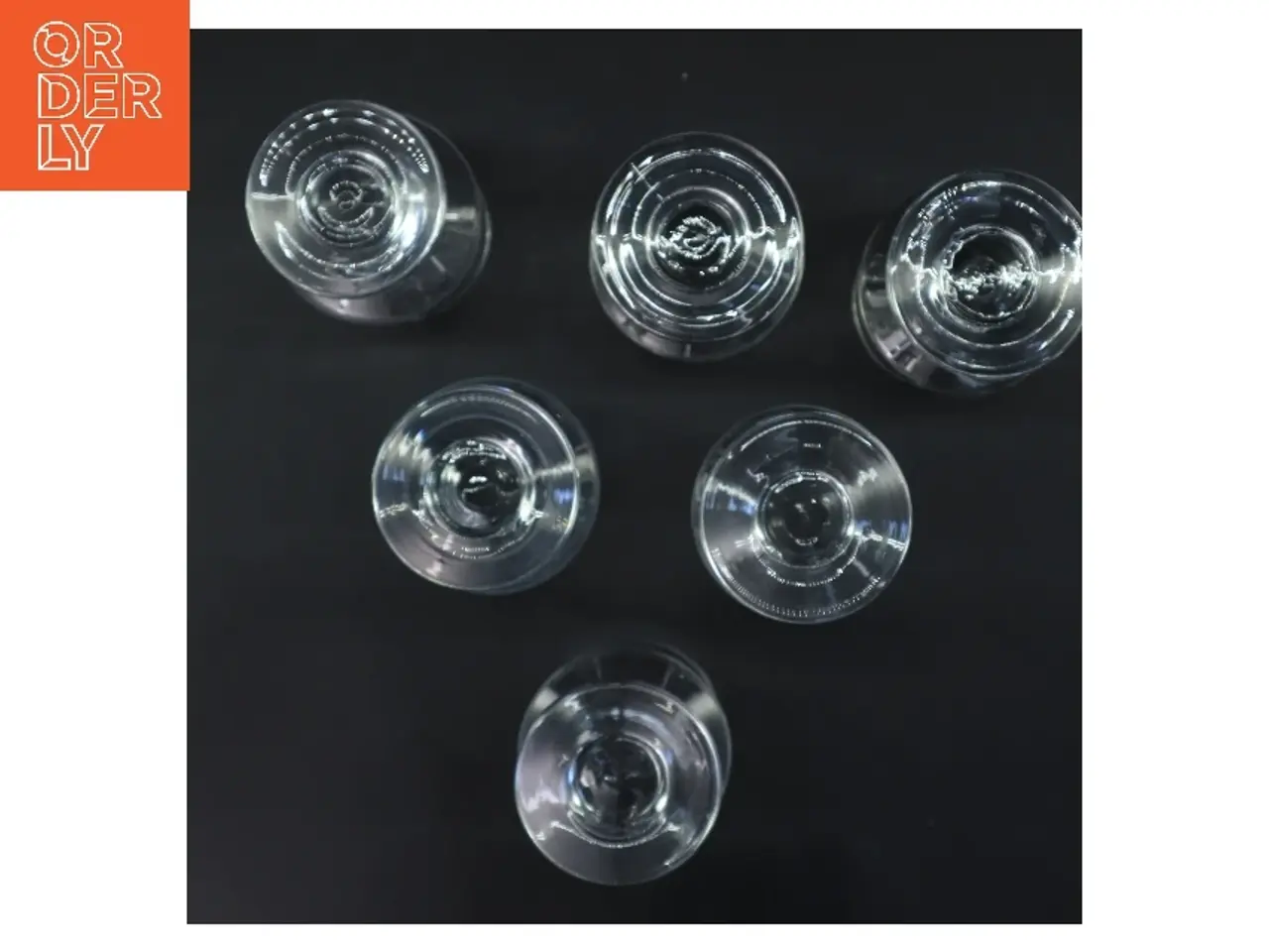 Billede 2 - 6 Hamlet Holmegaard glas (str. 6 stk Ø 7 cm længde 13,5 cm)