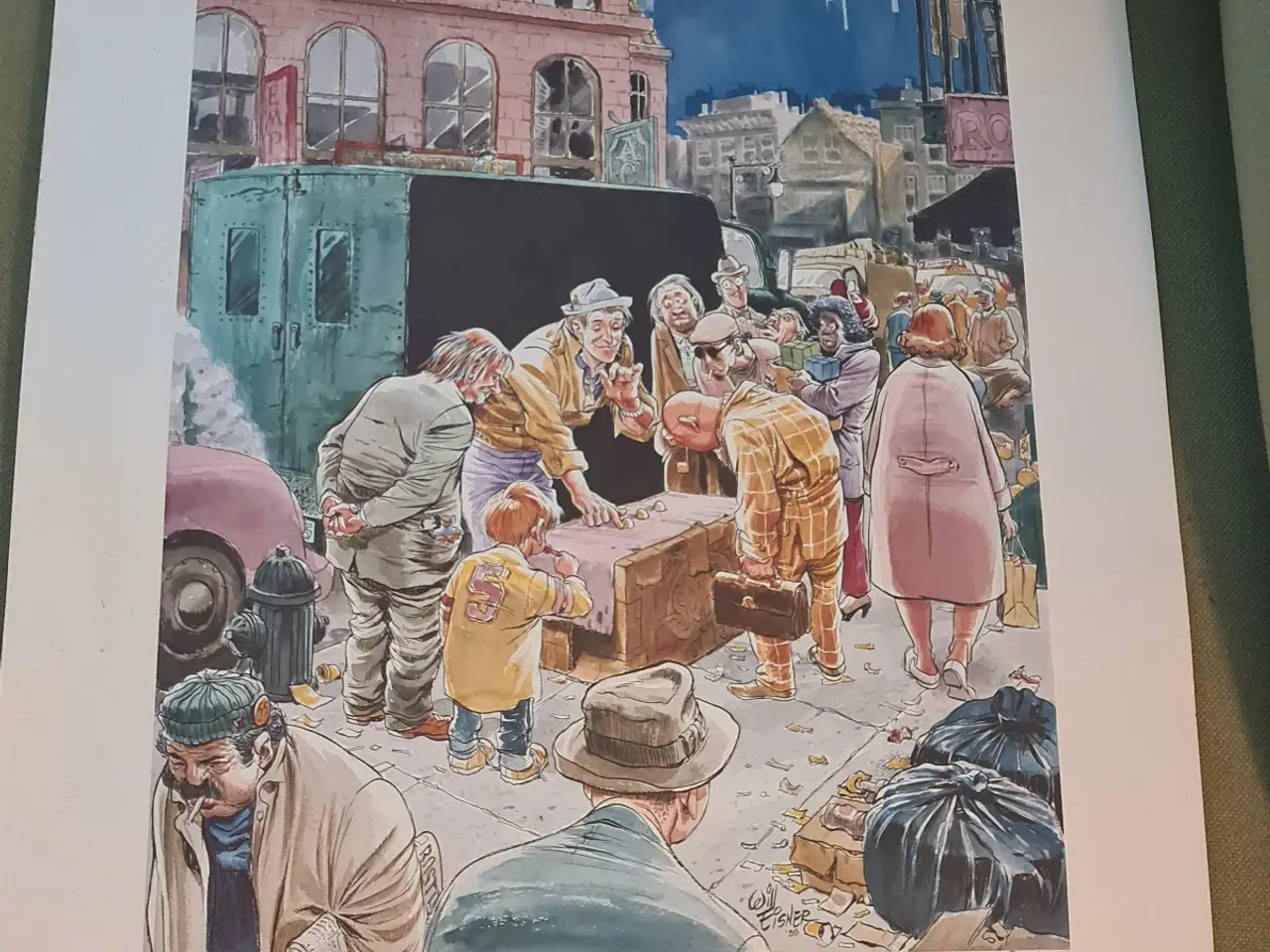 Billede 5 - 2 signerede Will Eisner-litografier fra 1988