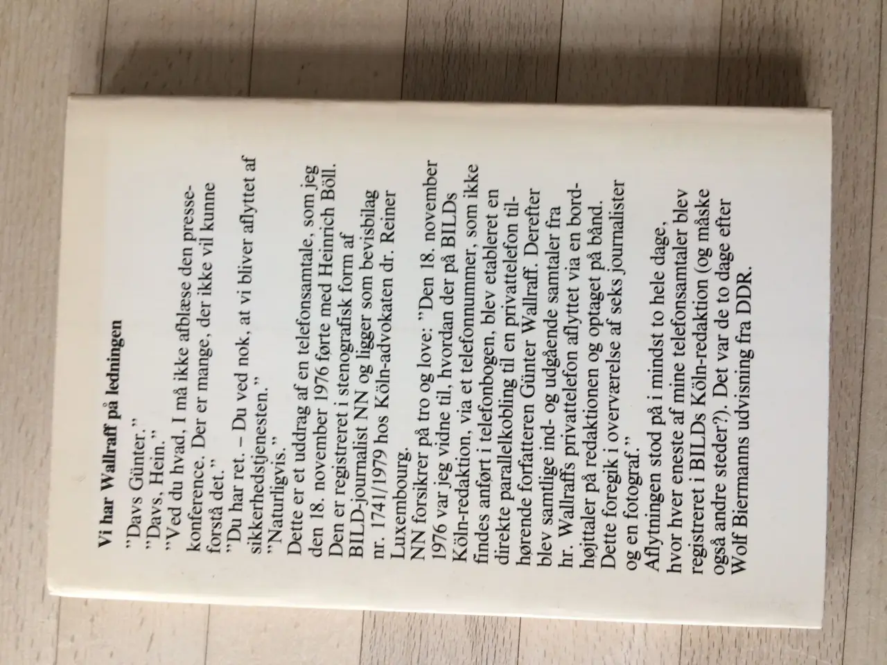 Billede 2 - Anklagens vidner, Günter Wallraff
