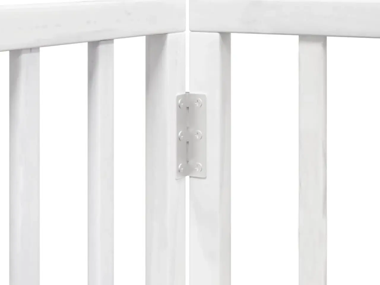 Billede 8 - Hundelåge 3 paneler 150 cm foldbar i poppeltræ - hvid