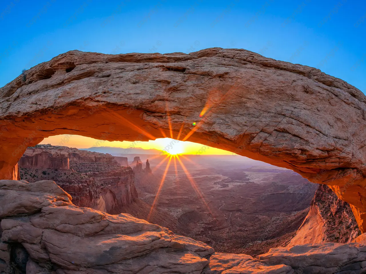 Billede 1 - Solnedgang ved mesabuen.
