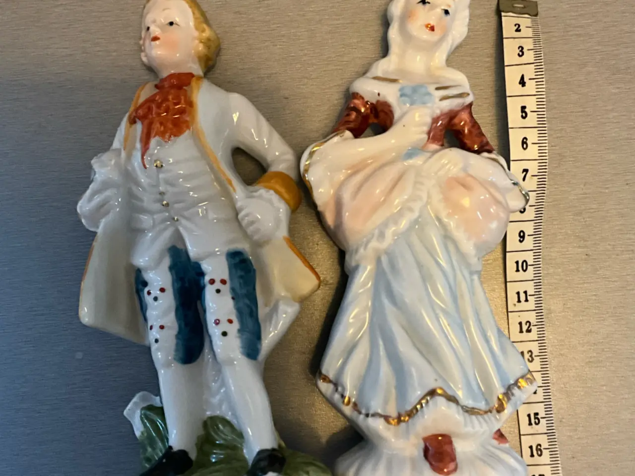 Billede 3 - Flotte vintage porcelænsfigurer – Rokoko par