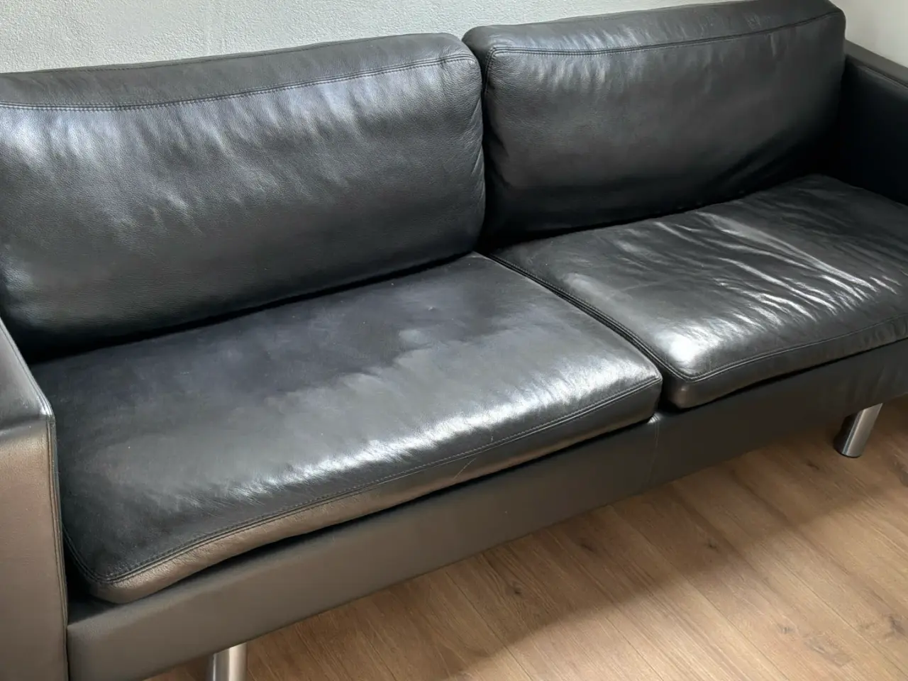 Billede 1 - Lædersofa