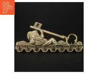 Antik Messing nøgleholder (str. 21 x. 11 cm)