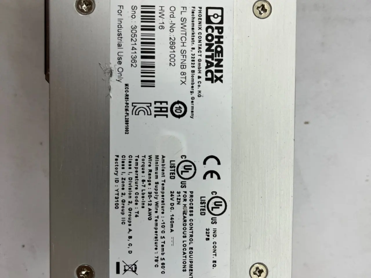 Billede 4 - Phoenix Contact FL kontakt SFNB 8TX Ethernet