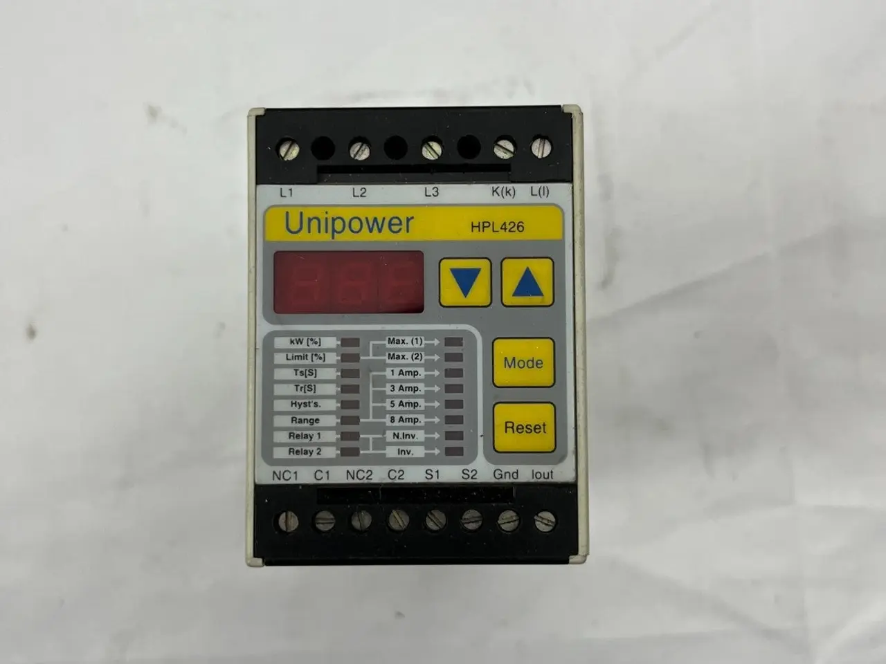Billede 2 - Unipower HPL426 Motor Protection relæ 3x400V AC