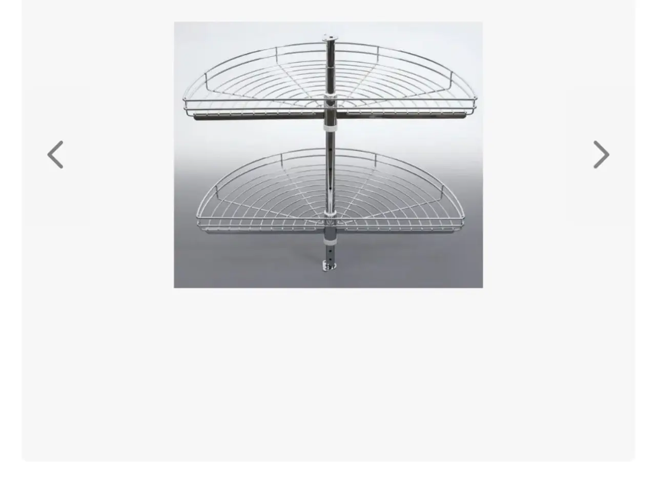 Billede 1 - Karrusel til lige hjørneskab med 2 kurve. 83 cm. L