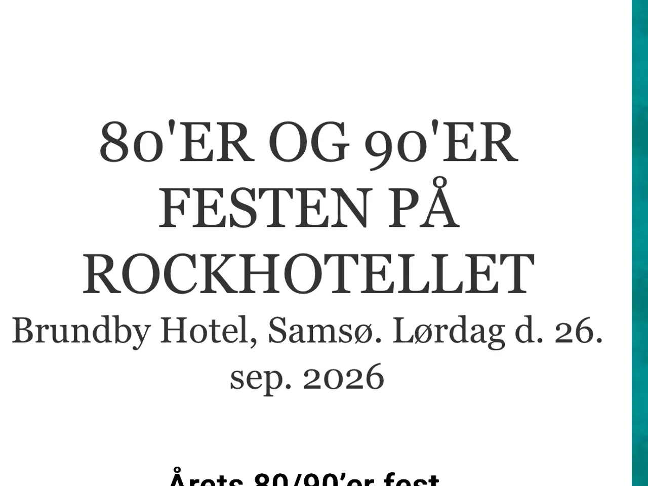 Billede 1 - 80’r & 90’r musik på Samsø