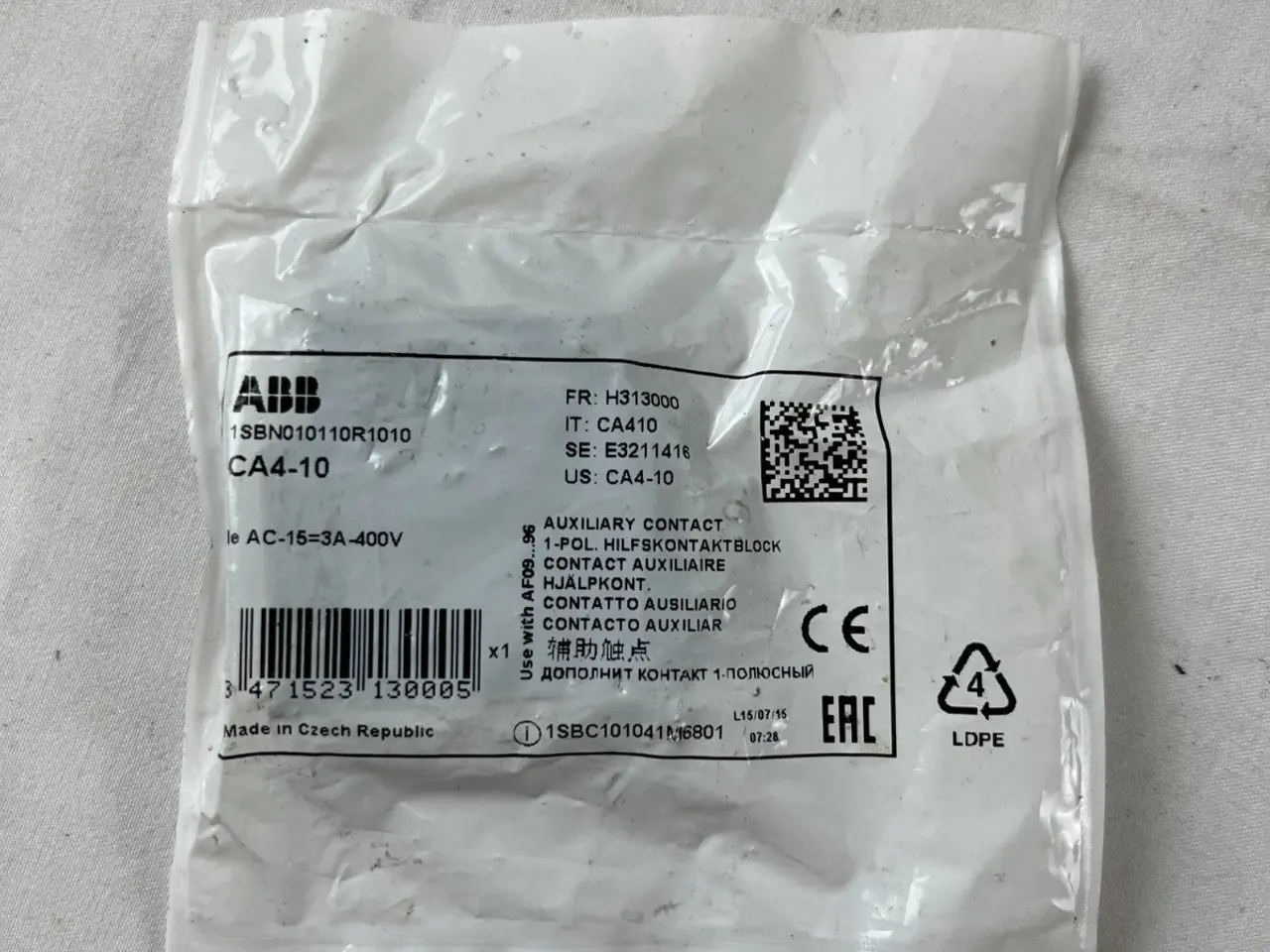 Billede 3 - ABB CA4-10 Auxiliary Contact Block 1SBN010110R1010