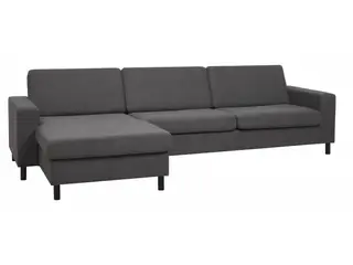 Thomas vendbar XL chaiselongsofa 308cm - Mørkegrå