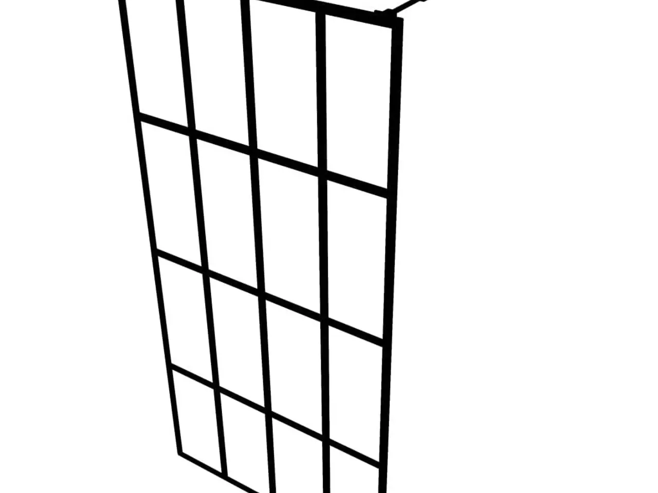 Billede 4 - Bruseafskærmning i klart glas 88-90 x 195 cm - sort