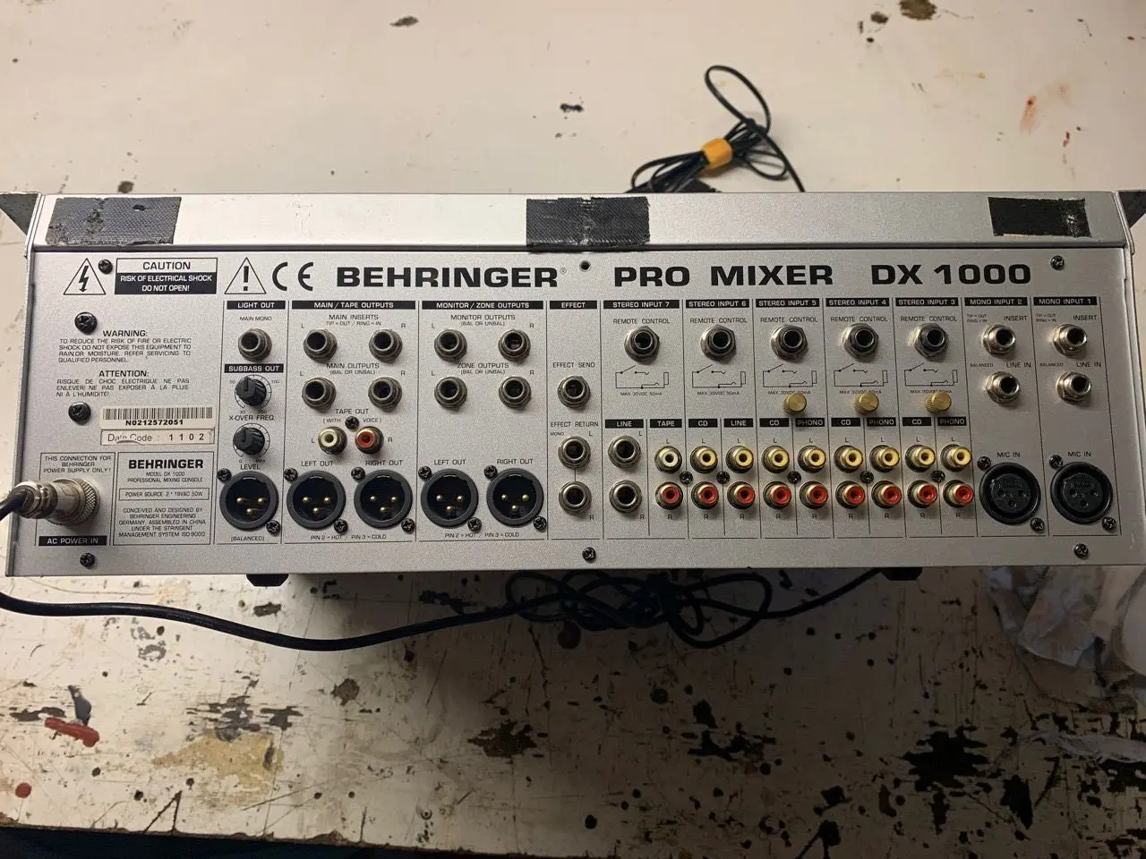 Billede 2 - Behringer DX 1000 Promixer DJ diskoteksmixer