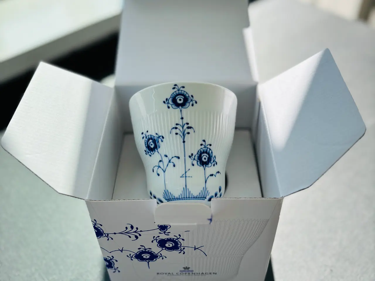 Billede 1 - Royal Copenhagen blå elements kop byttes til coral