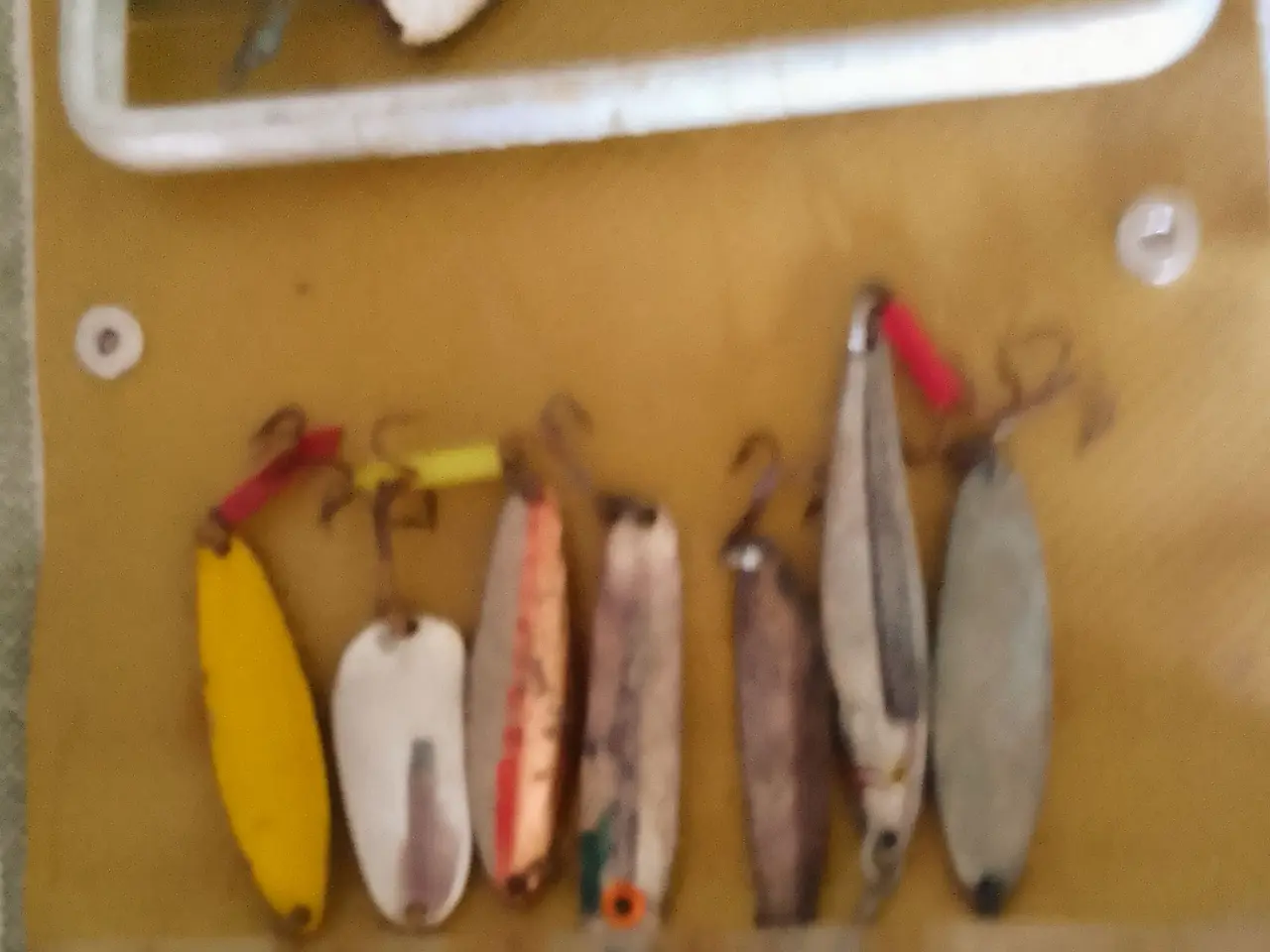 Billede 1 - Fiskeline med 8 blink og håndtag m. etui.