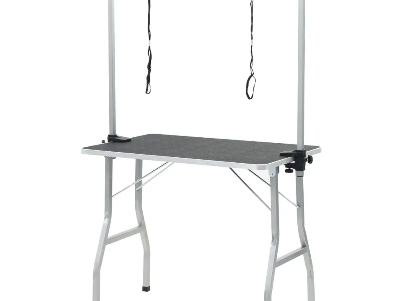 Billede 1 - Vaske-/trimmebord til kæledyr - justerbart med 2 seler, foldbart