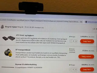 ATV front- og bagkurv