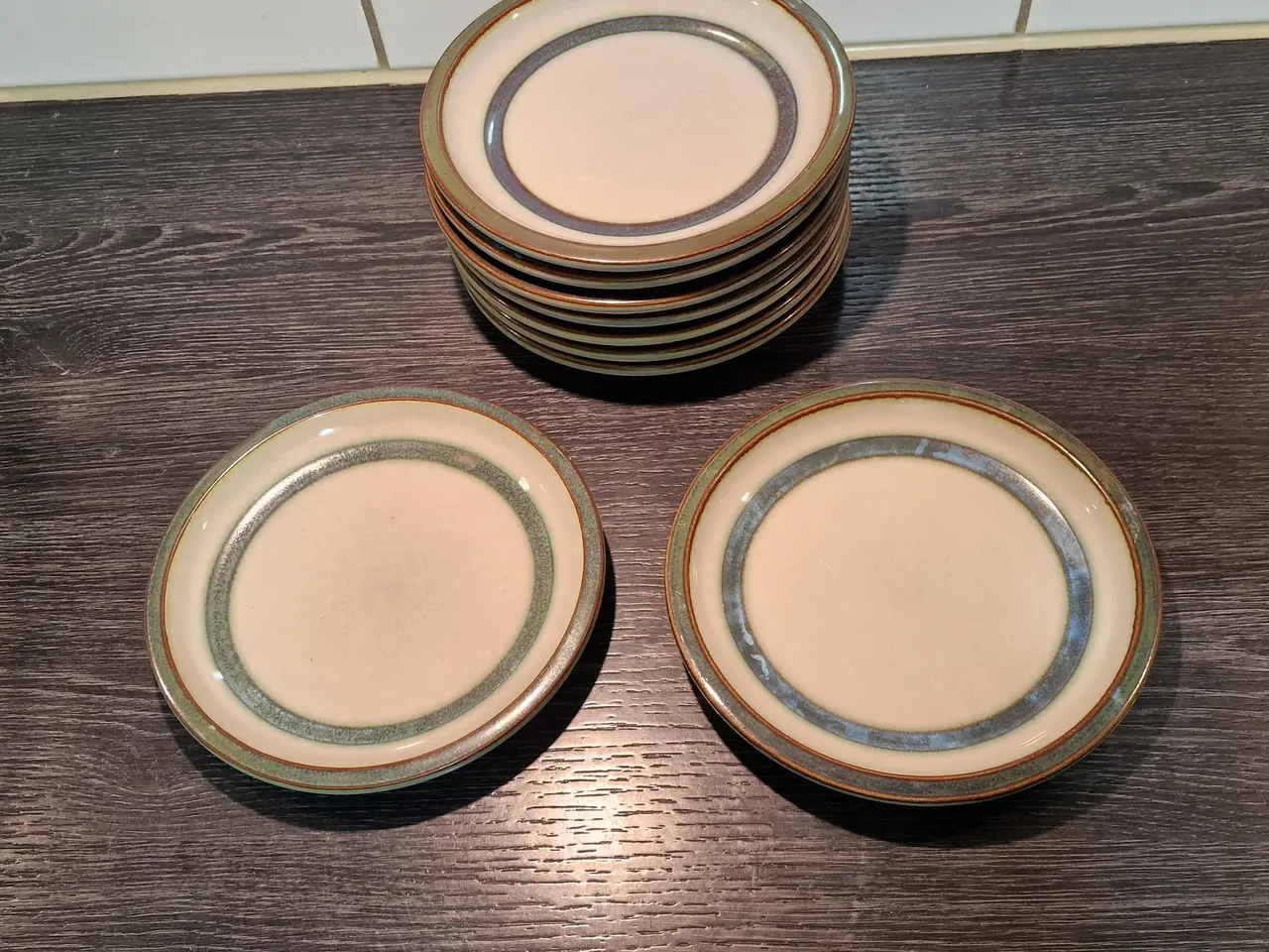 Billede 5 - 9 Stk Desserttallerkner.