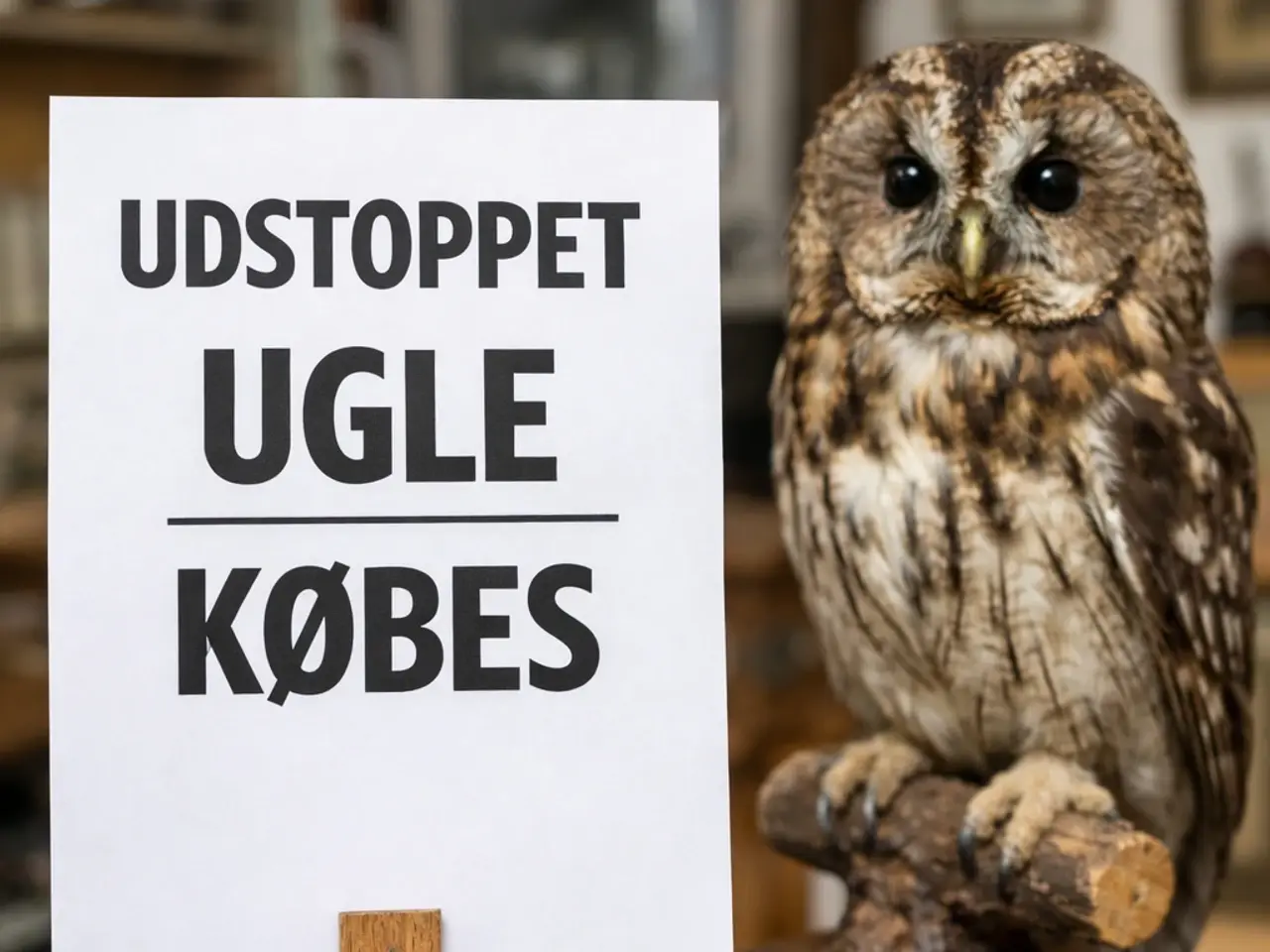 Billede 1 - Udstoppede ugle/ugler 