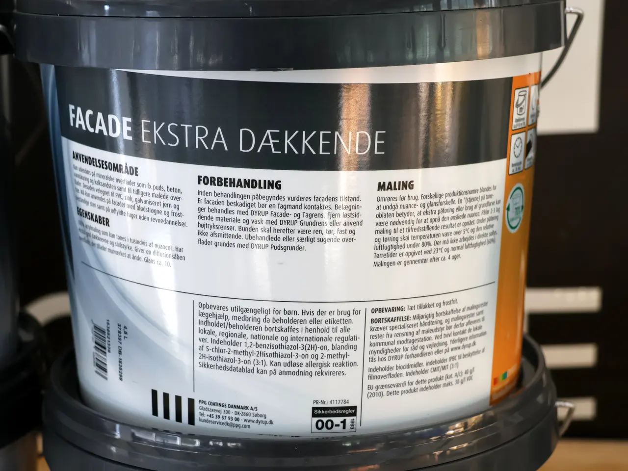 Billede 6 - 6 Stk Dyrup facade ekstra dækkende a 4,5L. 10mat