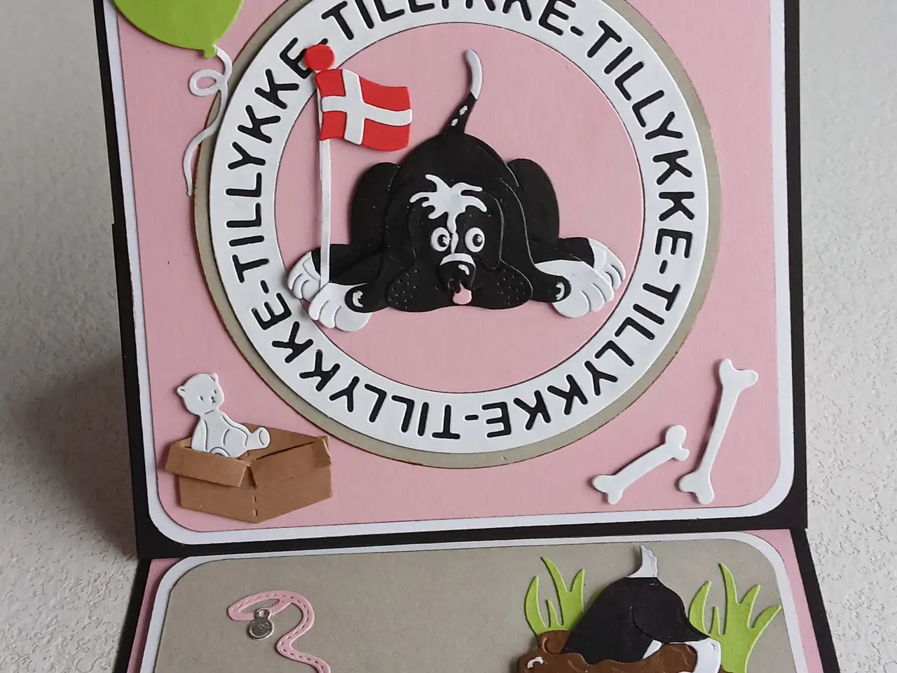 Billede 3 - fødselsdagskort med hundemotiv sælges