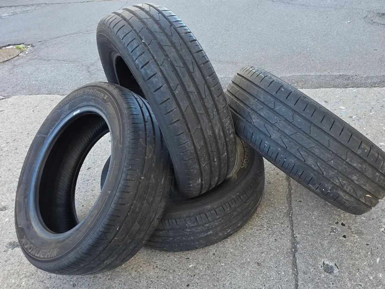 Billede 1 - Hankook sommerdæk 185/65 R15 , ca. 80% mønster