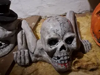 Haloween skelet med lys i øjnene