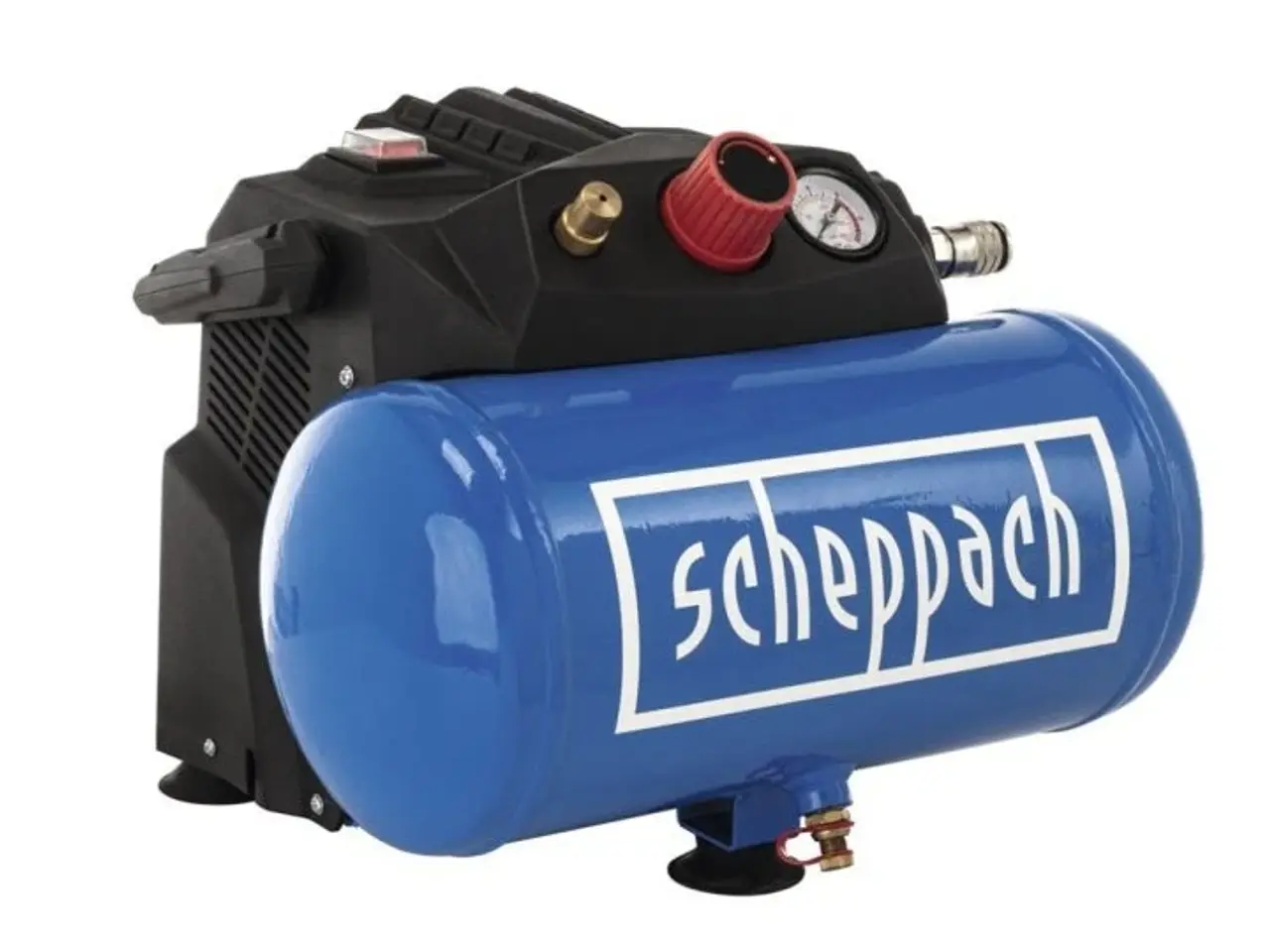 Billede 2 - UDLEJES - Scheppach kompressor | 6L | 8bar | 1200W