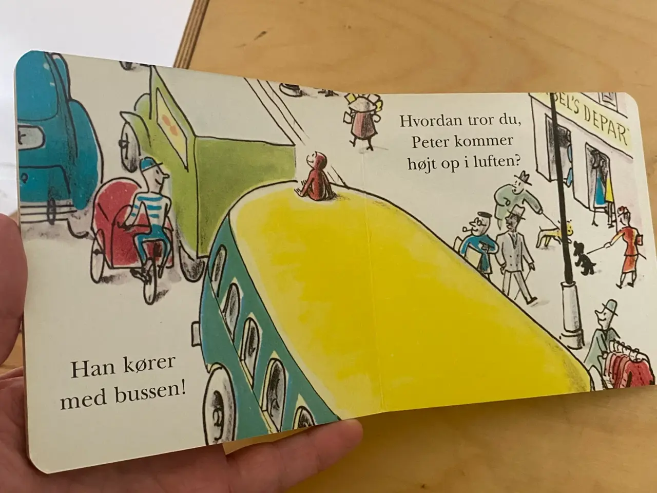 Billede 3 - Peter pedal på farten papbog børnebog