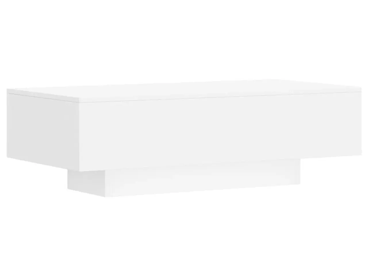 Billede 2 - Sofabord 100x49,5x31 cm konstrueret træ hvid