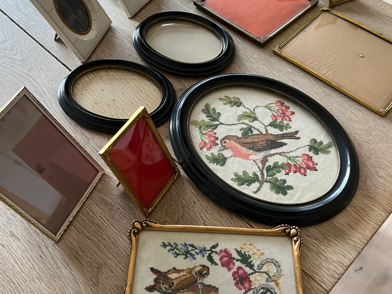 Billede 1 - Retro/ vintage. Gamle fotorammer, 13 stk. 