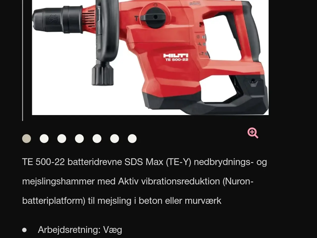 Billede 1 - Mejselhammer fra Hilti TE 500 avr