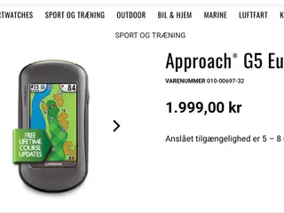 Garmin G5 Golf gps