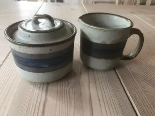Sukkerskål og flødekande