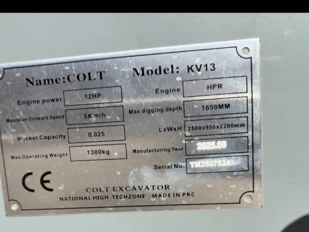 Billede 16 - 1,3 ton minigraver med diesel motor. Momsfri.