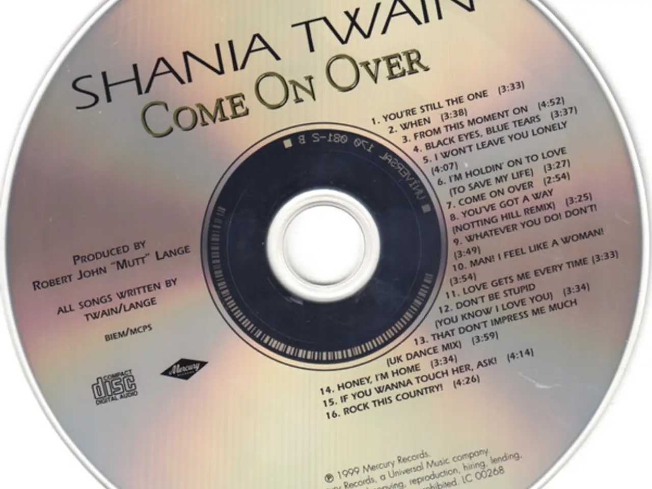 Billede 3 - Shania Twain – Come On Over – CD