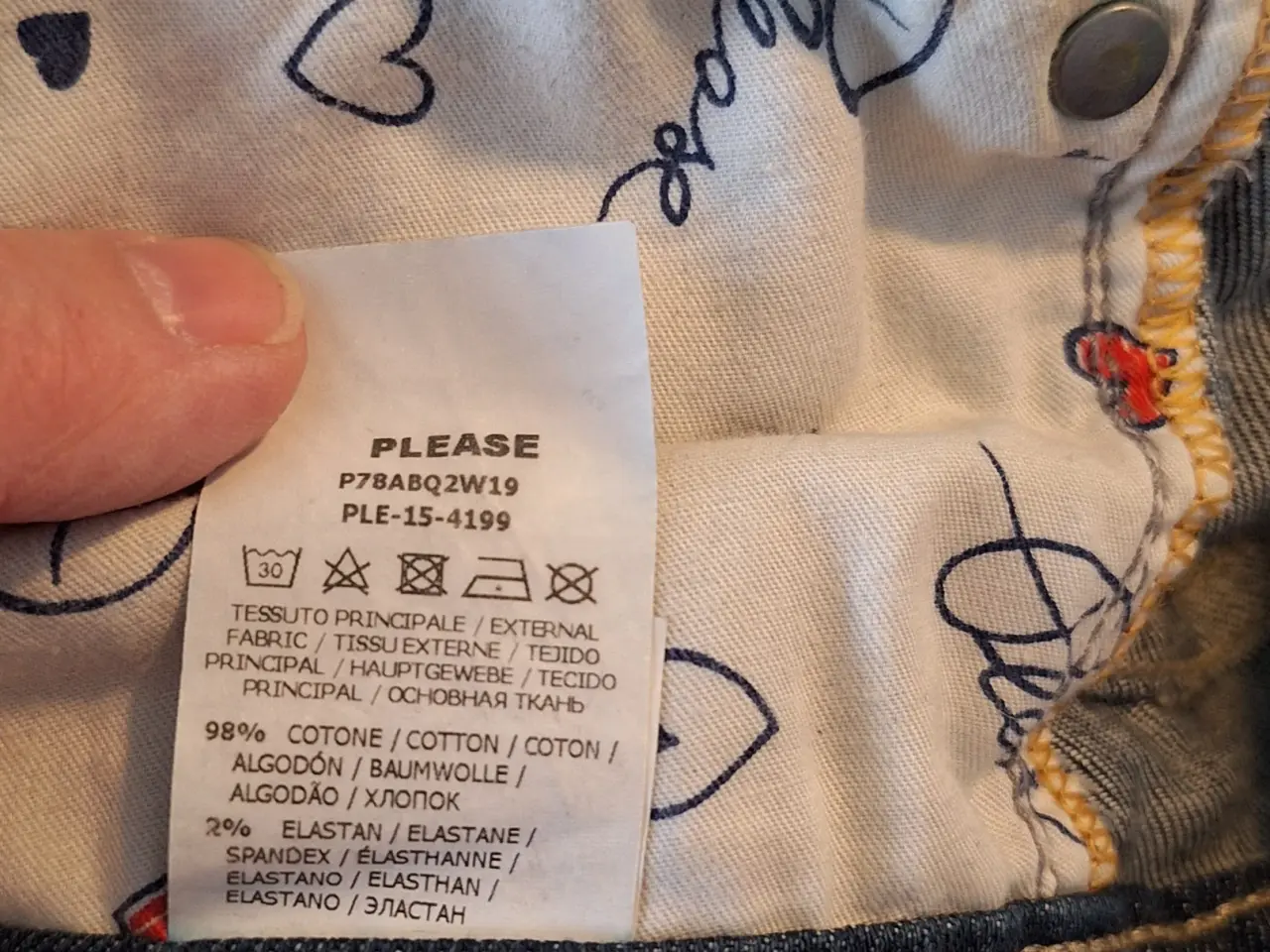 Billede 2 - Mørkeblå Please jeans