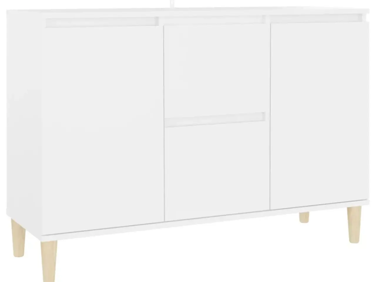 Billede 2 - Skænk 101x35x70 cm konstrueret træ hvid