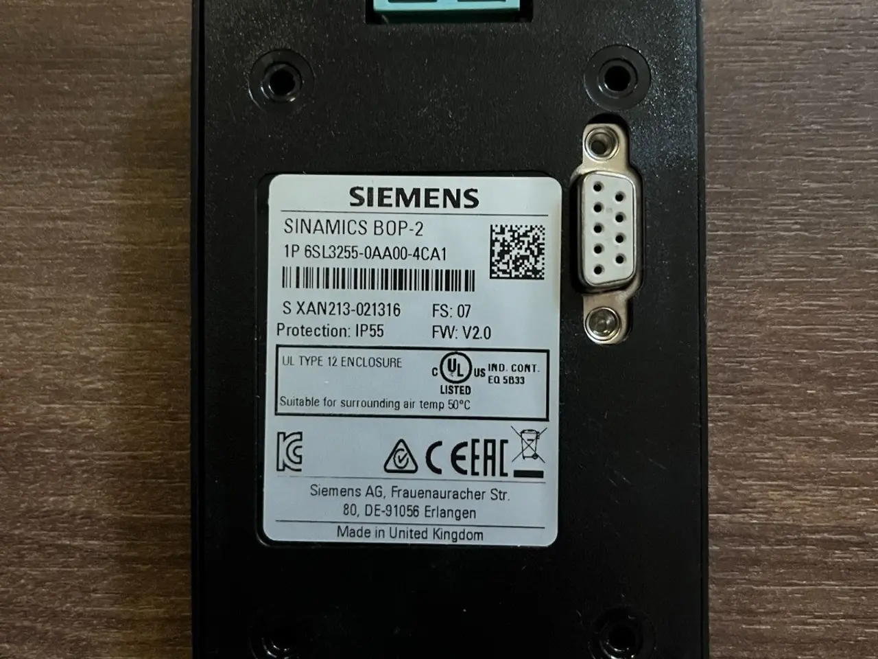 Billede 3 - Siemens SINAMICS BOP-2 6SL3255-0AA00-4CA1 Drive