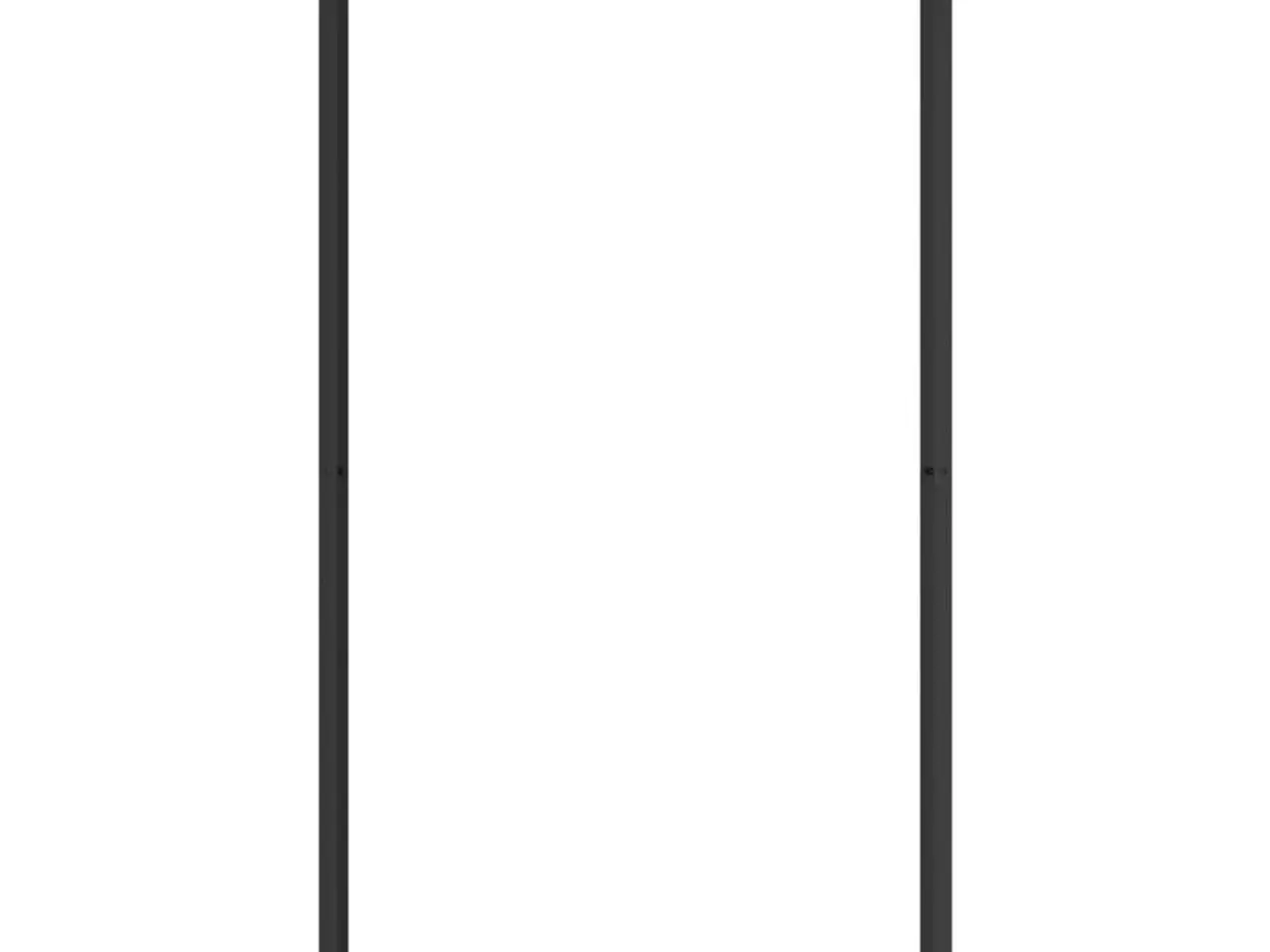 Billede 3 - Brændestativ 110x28x214 cm stål matsort