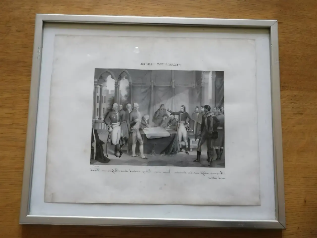 Billede 1 - Litografi: Napoleon "Vertag von Leoben"