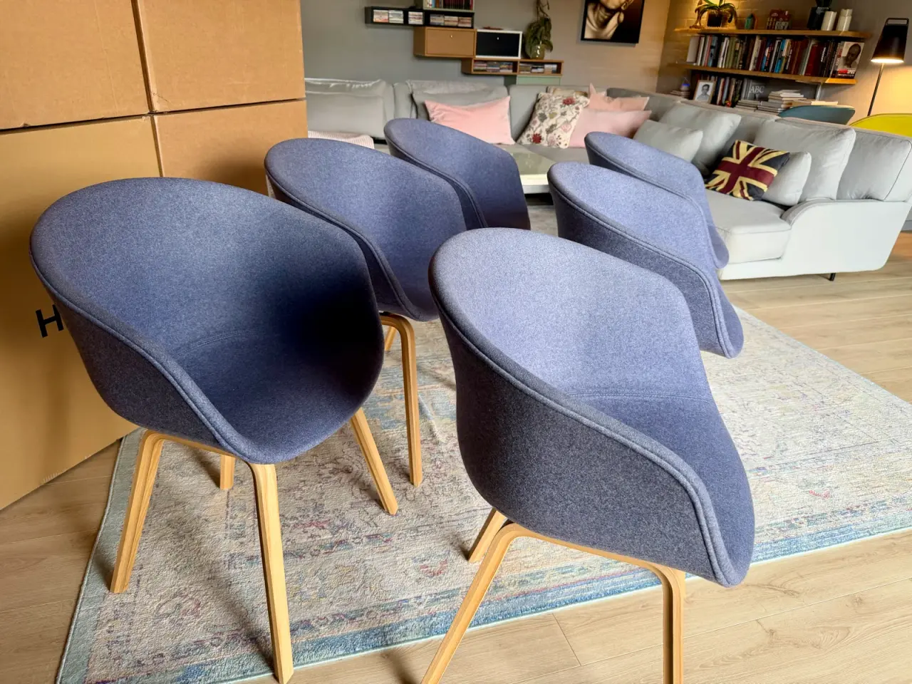 Billede 7 - 6 stk. HAY 'About A Chair' (AAC) spisebordsstole –