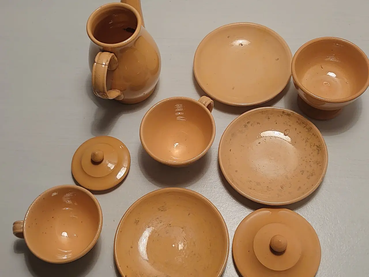 Billede 3 - Vintage børne kaffestel på teaktræsbakke. Silva